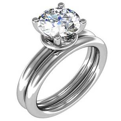 Plain Wedding Band - view 1