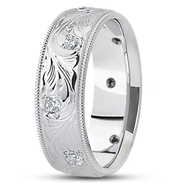 Fashionable Diamond Wedding Band