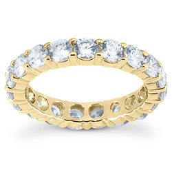 2.70 ct. Round Cut Diamond Eternity Wedding Band thumbnail 3