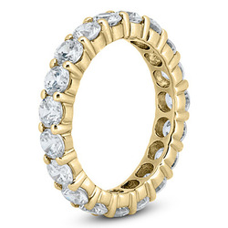 2.70 ct. Round Cut Diamond Eternity Wedding Band thumbnail 4