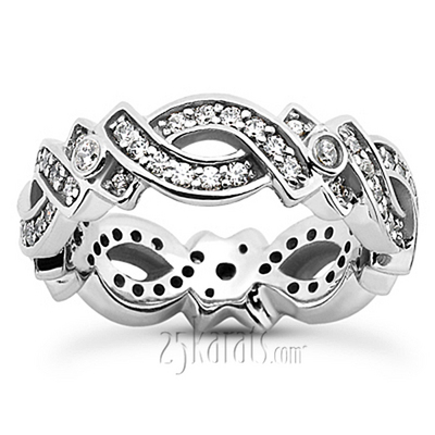 Elegant Bead Set Eternity Wedding Band (0.72 ct. tw.) thumbnail 1