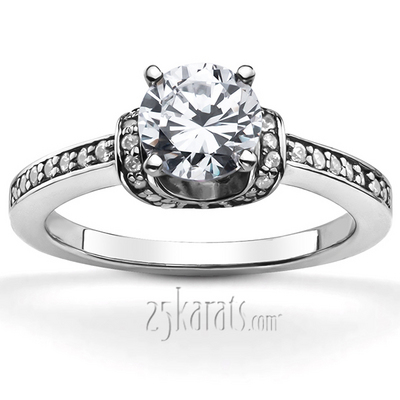 Bead Set Diamond Engagement Ring (0.21ct. t.w.)