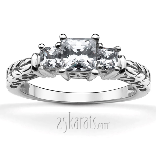 14K white gold Diamond Engagement Ring (0.34 ct. tw.) - main view