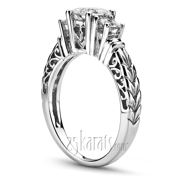 14K white gold Diamond Engagement Ring (0.34 ct. tw.) - alternate view 2