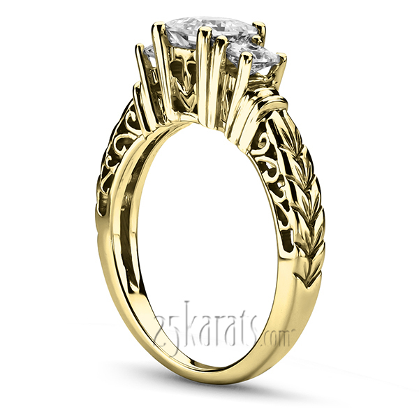 14K white gold Diamond Engagement Ring (0.34 ct. tw.) - alternate view 3