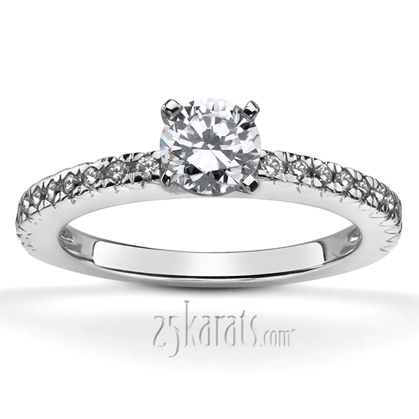 Novo Inspired Diamond Bridal Ring (0.48 ct.tw.) - view 1