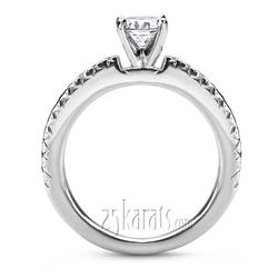 Novo Inspired Diamond Bridal Ring (0.48 ct.tw.) thumbnail 4