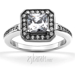 Channel Set Princess Diamond Bridal Ring (0.30 t.c.w.) thumbnail 1