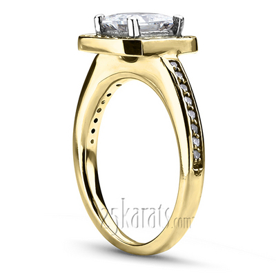 Channel Set Princess Diamond Bridal Ring (0.30 t.c.w.) thumbnail 3