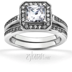 Channel Set Princess Diamond Bridal Ring (0.30 t.c.w.) thumbnail 5