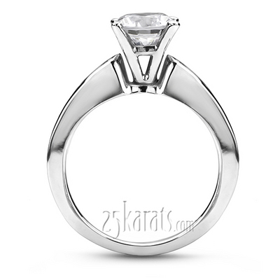 Classic Round Cut Channel Set Diamond Bridal Ring (0.50 ct. tw. ) thumbnail 4