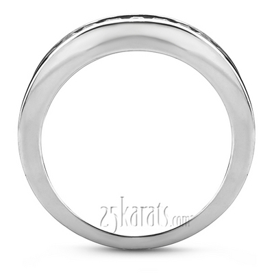 Classic Round Cut Channel Set Diamond Wedding Band (0.30ct. tw.) thumbnail 4