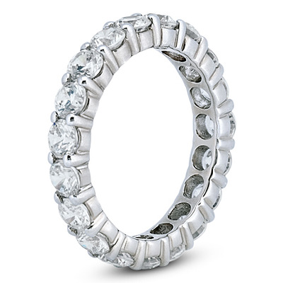 2.85 ct. Round Cut Diamond Eternity Wedding Band 2 - view 2
