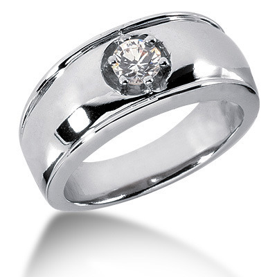 0.50 ct. Solitaire Diamond Men Ring