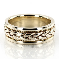 Braided Handmade Wedding Ring 