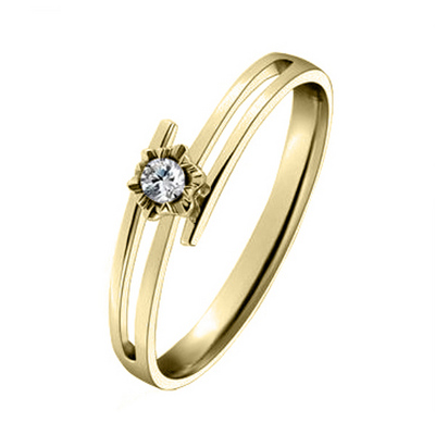 Fancy Solitaire Promise Ring (0.04ct. tw)