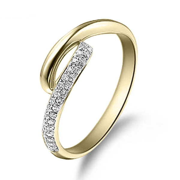 14K white gold Signature Style Diamond Promise Ring (0.19ct. tw.) - alternate view 2