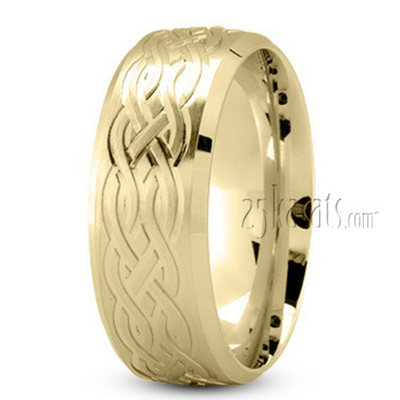 Interwoven Design Celtic Wedding Ring