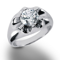 2.50 ct. Solitaire Diamond Men's Ring 