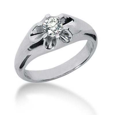 0.30 ct. Solitaire Fancy Men's Diamond Ring thumbnail 2