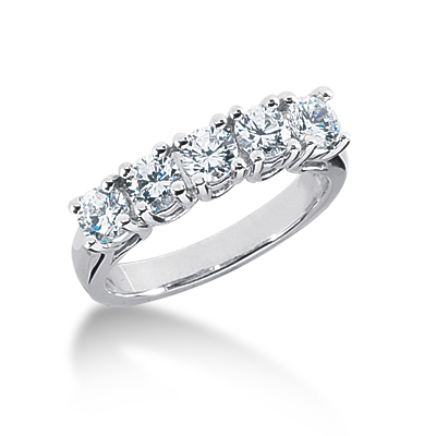 5 Stone Trellis Diamond Anniversary Ring (1 ct. tw.) thumbnail 1