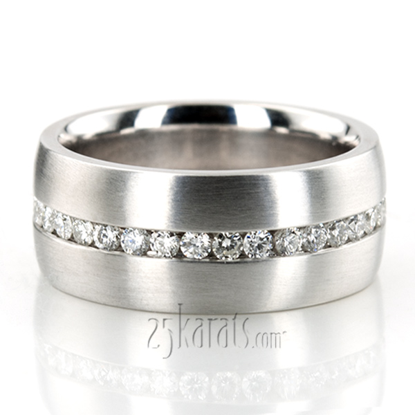 Sturdy Diamond Wedding Band