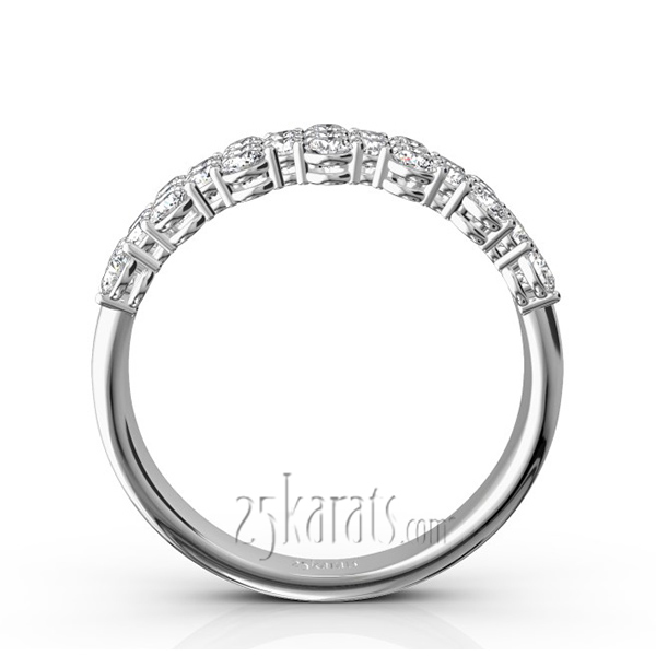 14K white gold Fancy Diamond Wedding and Anniversary Ring (1 1/6 ct. tw.) - alternate view 6