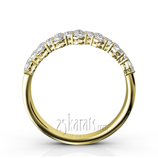 14K white gold Fancy Diamond Wedding and Anniversary Ring (1 1/6 ct. tw.) - alternate view 3
