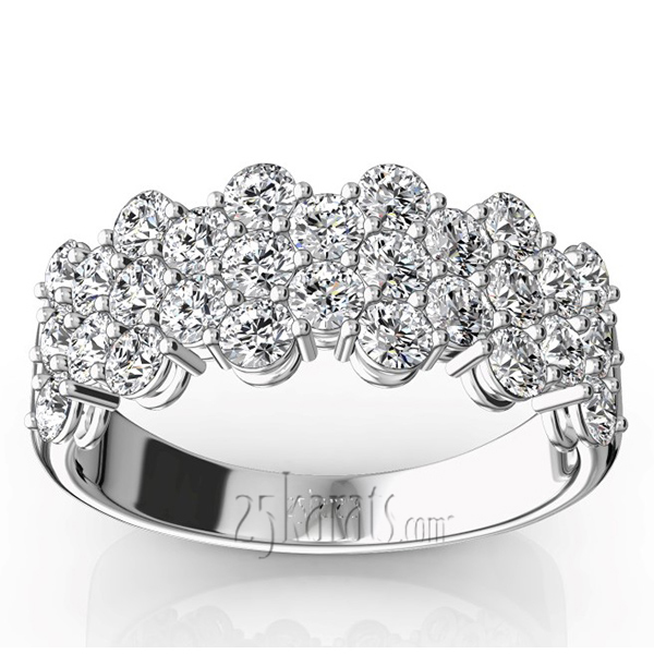 14K white gold Floating Diamond Anniversary Band (1 3/8 ct. tw.) - main view