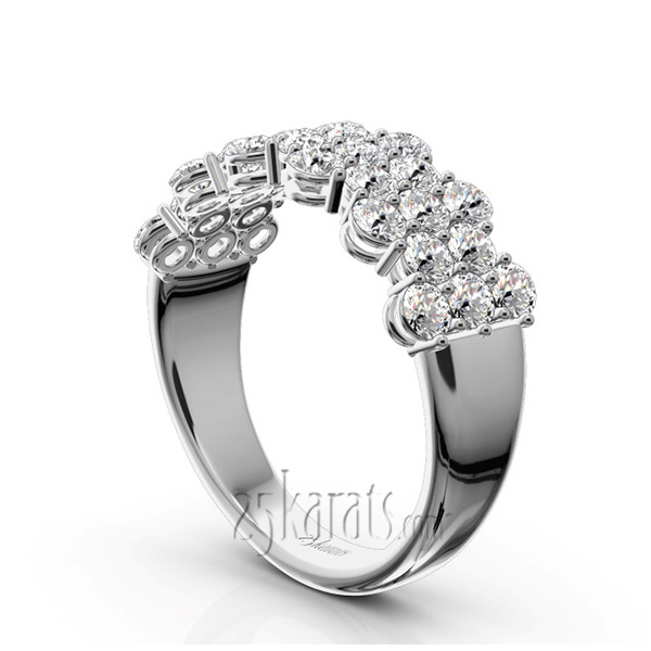 14K white gold Floating Diamond Anniversary Band (1 3/8 ct. tw.) - alternate view 2