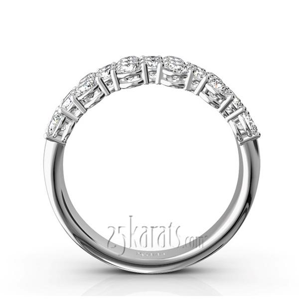 14K white gold Floating Diamond Anniversary Band (1 3/8 ct. tw.) - alternate view 3