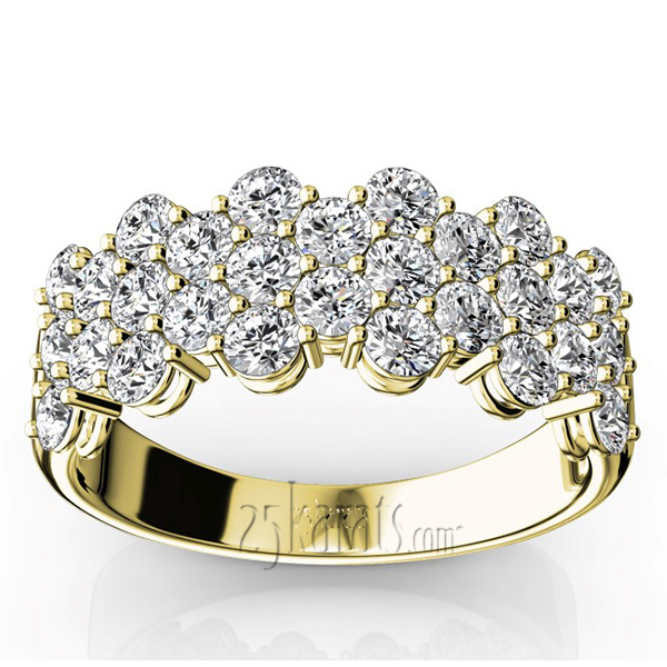 14K white gold Floating Diamond Anniversary Band (1 3/8 ct. tw.) - alternate view 4