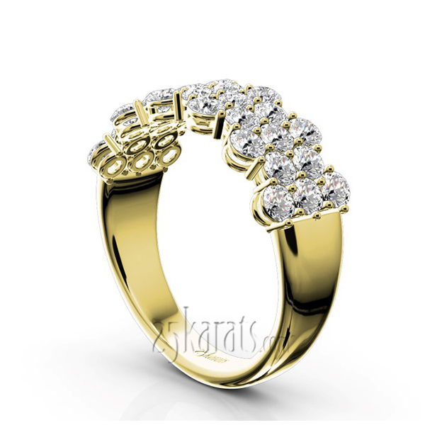 14K white gold Floating Diamond Anniversary Band (1 3/8 ct. tw.) - alternate view 5