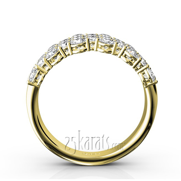 14K white gold Floating Diamond Anniversary Band (1 3/8 ct. tw.) - alternate view 6