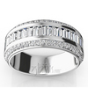Brilliant Round And Baguette Diamond Wedding Anniversary Band (1.51 ct. t.w.) 