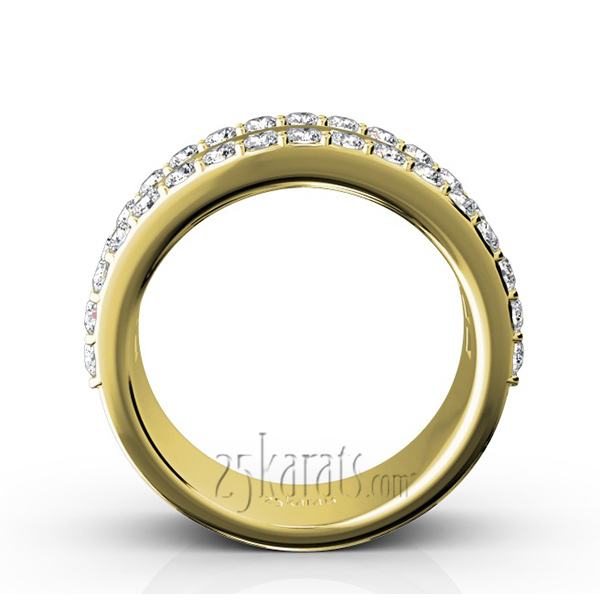 14K white gold Baguette and Brilliant Round Diamond Anniversary Band (2 2/3 ct. tw.) - alternate view 6