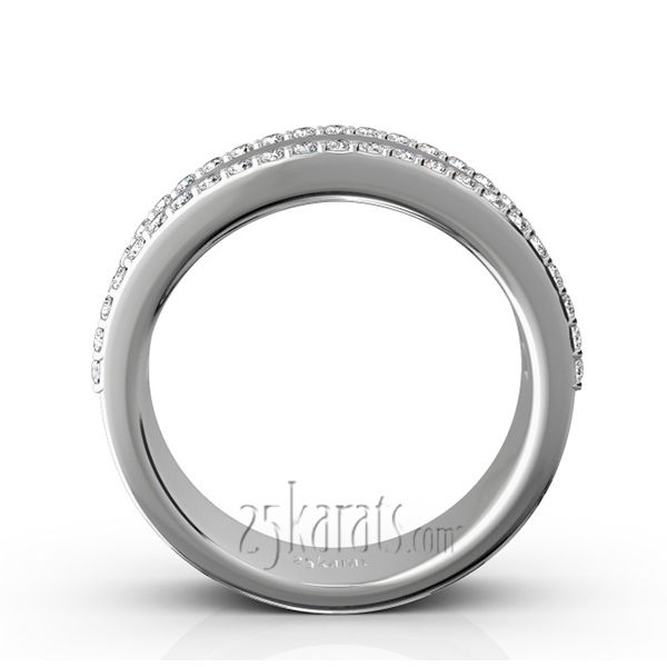 14K white gold Baguette and Brilliant Round Diamond Anniversary Band (1 3/4 ct. tw.) - alternate view 6
