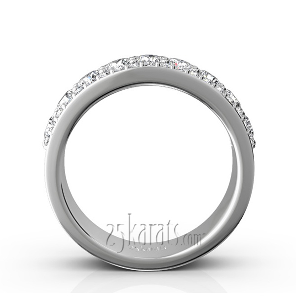 14K white gold Beautiful Brilliant Woman Anniversary Band (1 1/4 ct. tw.) - alternate view 3