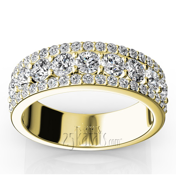 14K white gold Beautiful Brilliant Woman Anniversary Band (1 1/4 ct. tw.) - alternate view 4