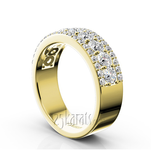 14K white gold Beautiful Brilliant Woman Anniversary Band (1 1/4 ct. tw.) - alternate view 5