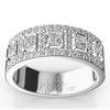 Princess and Brilliant Round Diamond Wedding Anniversary Band (0.94ct. tw.)