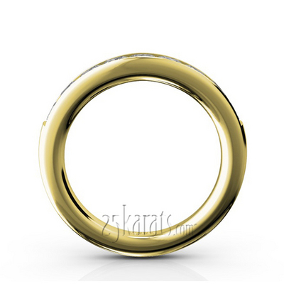 Elegant 9 Stone Princess Cut Diamond Anniversary Band (1.25ct. tw.) thumbnail 6