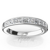 Elegant 9 Stone Princes Cut Diamond Anniversary Band (1.00ct.tw.)