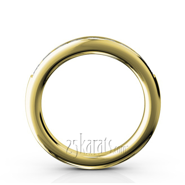 14K white gold Elegant 9 Stone Princes Cut Diamond Anniversary Band (1.00ct. tw.) - alternate view 6