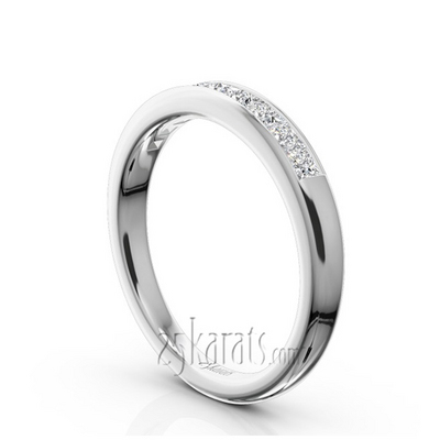 Classic 9 Stone Princes Cut Diamond Anniversary Band (1/2 ct.t.w.) thumbnail 2