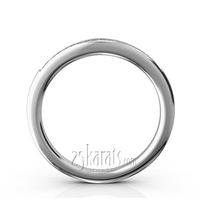 Classic 9 Stone Princes Cut Diamond Anniversary Band (1/2 ct.t.w.) thumbnail 3