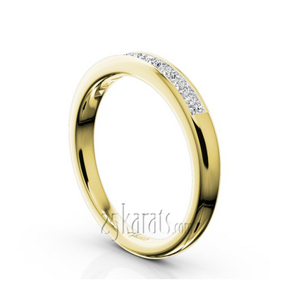 Classic 9 Stone Princes Cut Diamond Anniversary Band (1/2 ct.t.w.) thumbnail 5