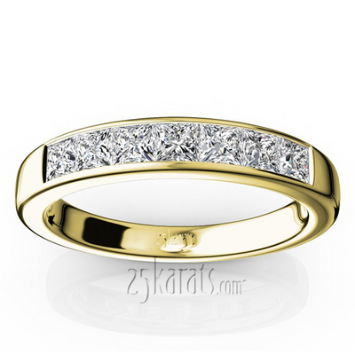 Newly Designed 7 Stone Princess Cut Diamond Anniversary Band  (3/4 ct. tw.) thumbnail 4