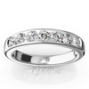 Seven Stone Round Cut Channel Set Diamond Anniversary Ring (3/4 ct. t.w.)