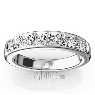 Seven Stone Channel Set Diamond Anniversary Ring (1.00 ct. tw.) thumbnail 3